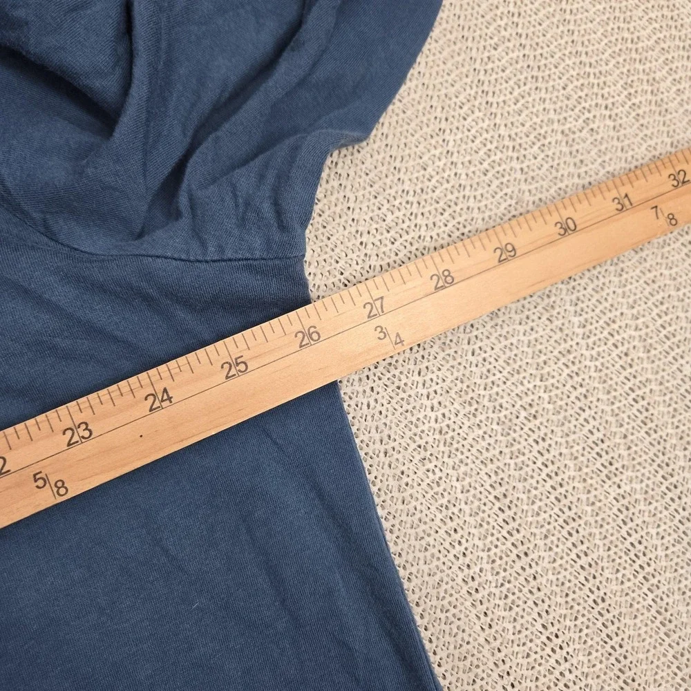 Polo Ralph Lauren Shirt Mens 2XL Blue Long Sleeve Crewneck Orange Pony Logo